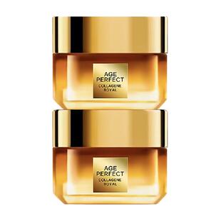 欧莱雅小蜜罐花蜜胶原面霜抗皱紧致保湿女30ml*2滋润版