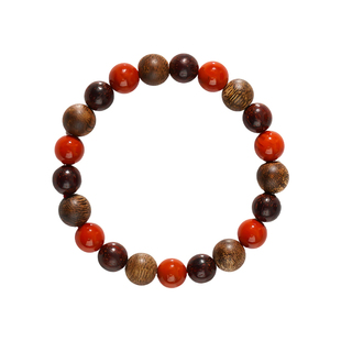 檀木沉香手串天然全沉水级补喜木火属性木质多宝手链天然小叶紫檀