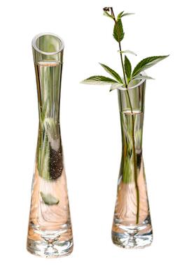 一枝花水培瓶轻奢迷你插花花器