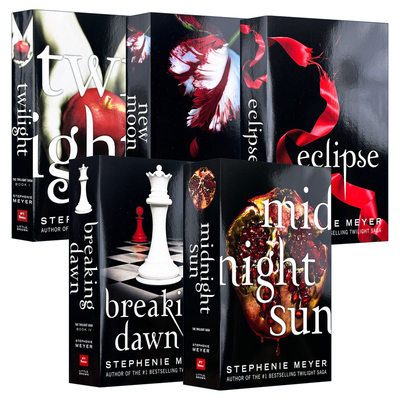 The Twilight Saga 暮光之城5册 暮色 新月 午夜的太阳 破晓 月食进口原版英文书籍