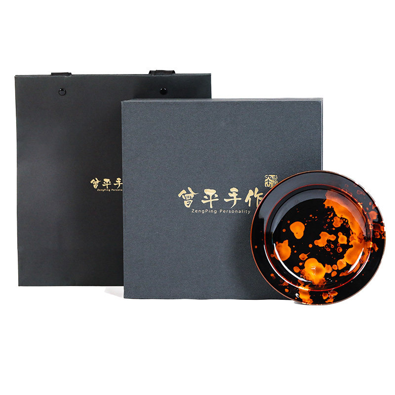 【山音】曾平老师手作玳瑁鹧鸪斑壶承景德镇手工茶具茶盘家用单个