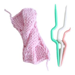 编织工具麻花针 织麻花工具 塑料U型扭麻花针 毛线曲毛衣绞花针