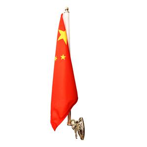 车载红旗摆件吸盘式国旗杆H9汽车外置迎宾红旗婚庆车队装饰用品