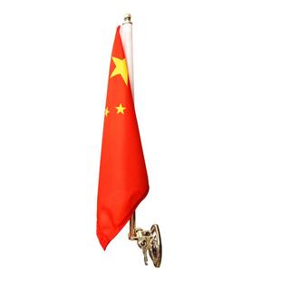 车载红旗摆件吸盘式国旗杆H9汽车外置迎宾红旗婚庆车队装饰用品