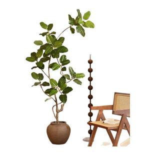 孟加拉榕仿真绿植高端轻奢室内客厅高级中古风装饰仿生植物假绿植