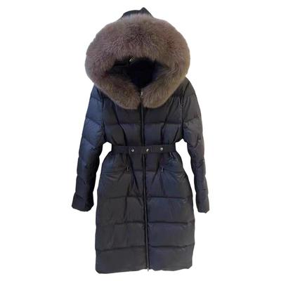 小个子羽绒服长款连帽加厚外套