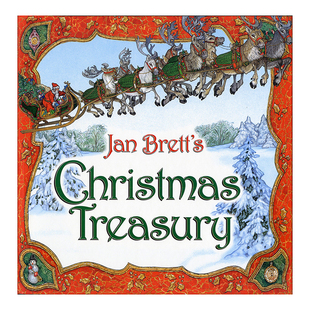 【现货】简布雷特的圣诞宝藏 Jan Brett's Christmas Treasury 英文儿童节日庆典艺术绘本 Jan Brett圣诞故事集 精装图画书