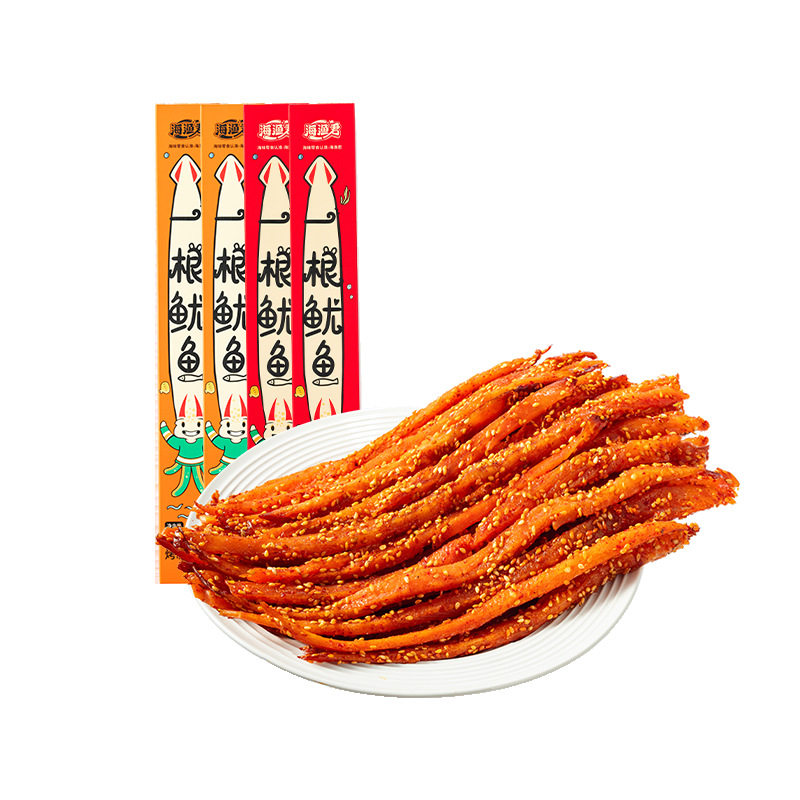 超长一根鱿鱼丝条追剧零食