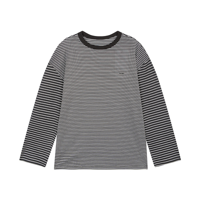 LESS环保莱赛尔条纹长袖T恤
