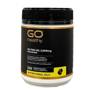 新西兰直邮高之源高浓度无腥深海鱼油2000mg230粒Go Healthy