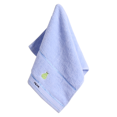 儿童纯棉毛巾卡通刺绣水果不掉毛