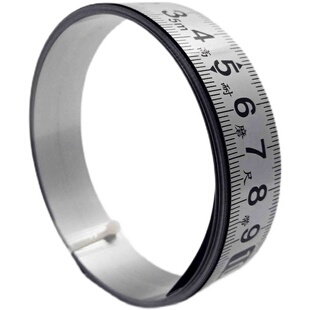 19MM粘性标尺自粘刻度尺条贴尺可粘贴尺子带胶金属粘贴刻度尺台锯