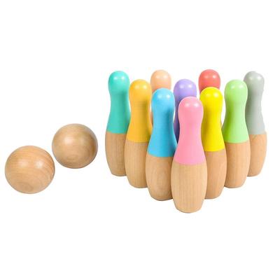蒙特利全实木亲子保龄球玩具