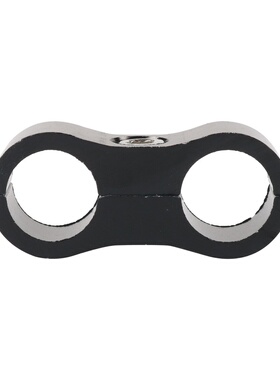 供应黑色5只装AN4双孔油管线夹 铝合金线夹 油管固定夹分离器