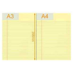 KAISA凯萨笔记本本子美式A3拍纸本大尺寸试卷型凯撒思维导图空白易撕草稿纸活页纸考研考公专用背单词加厚