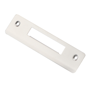 防盗门导向片不锈钢压边条锁舌片锁扣塑料壳家用锁具锁体门框配件