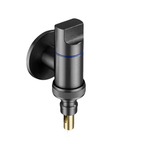 全铜洗衣机水龙头专用卡扣式双出水角阀自动止水阀滚筒46分通用