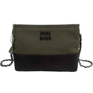 今年流行帆布链条包女2025新款时尚休闲小方包百搭通勤单肩斜挎包