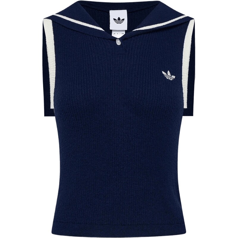adidas阿迪达斯三叶草女子SLEEVELESS POLO运动休闲无袖T恤KX0744