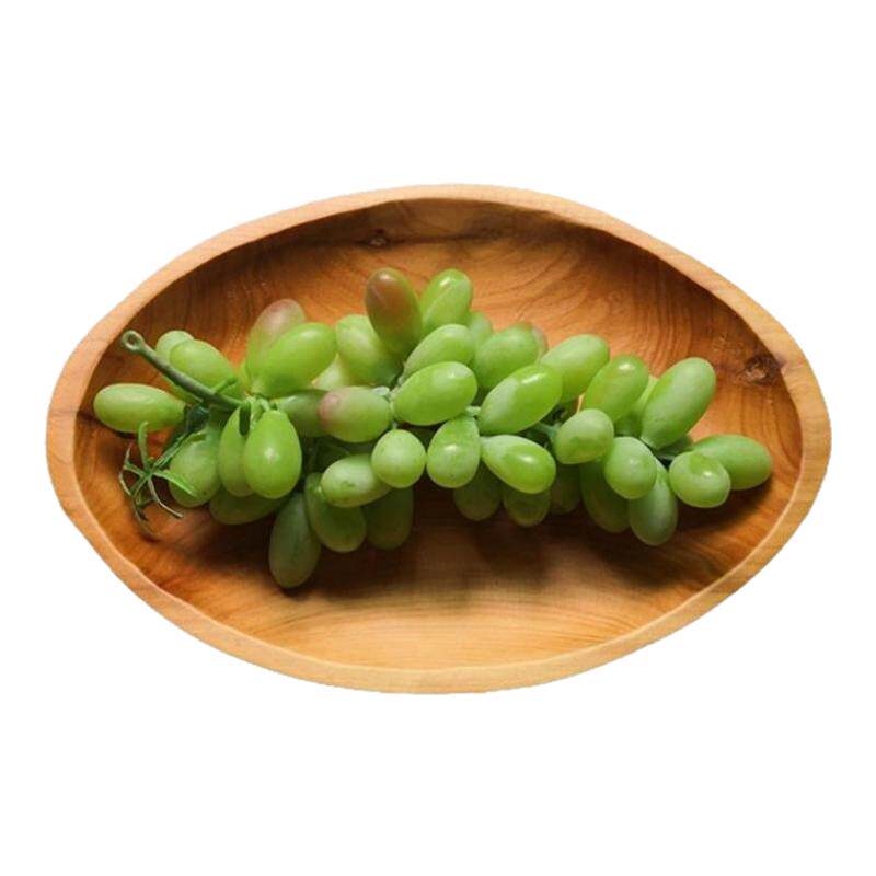 实木果盘椭圆形干果点心水果盘子