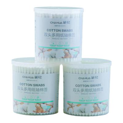 茶花双头棉签纸棒面签棉球棒