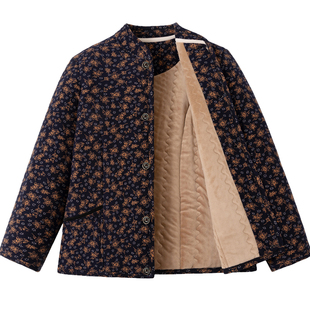 驼绒棉袄女奶奶冬装小棉袄加绒加厚老太太棉服居家妈妈装内胆外套