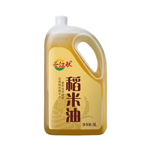 一江秋稻米油5L小榨菜籽油花生油5升玉米油山茶油礼盒亚麻籽油