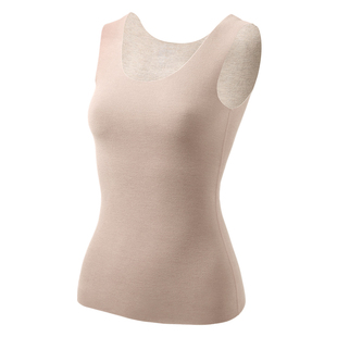 棉小内羊绒蚕丝保暖背心女腈纶发热加绒内衣无痕秋冬内搭打底上衣