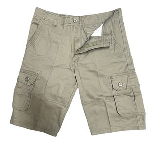 夏季外穿棉布工装裤子短裤男士中老年宽松休闲运动大码五分裤男款