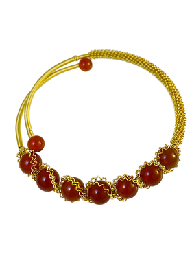 红玛瑙手镯高级感复古轻奢