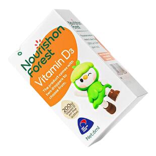 滋养森林婴幼儿d3滴剂维生素d宝宝补钙婴儿vd3帝斯曼天然儿童vd