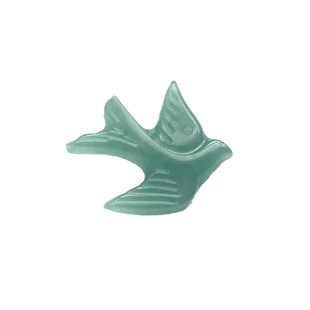 天然东陵玉小燕子小鸟动物玉石diy饰品配件手链手串小串饰提留