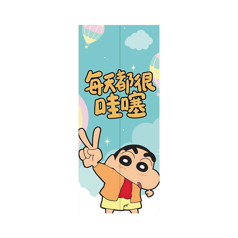 蜡笔小新入户电梯门磁吸贴纸装饰