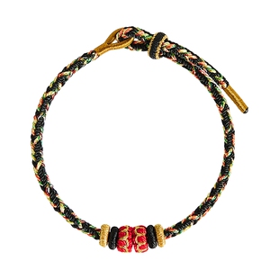 老凤祥凤享好礼十二生肖鸡本命年手工非遗编织手绳新年礼物送女友