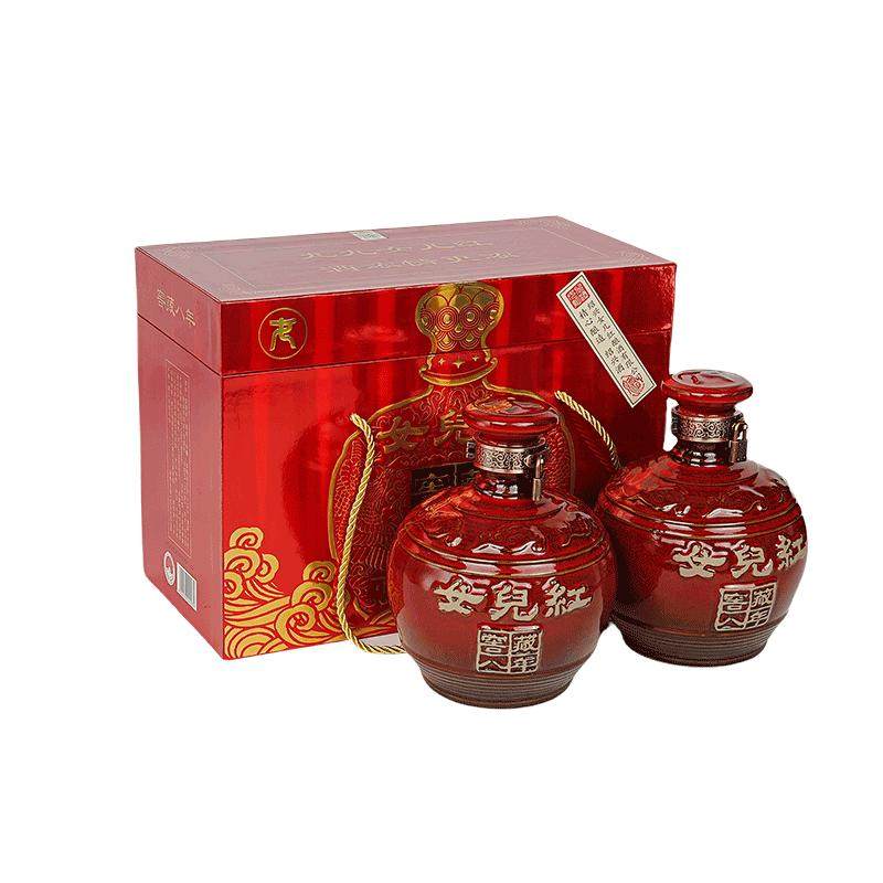 正宗绍兴女儿红黄酒窖藏八年礼盒装1.5L*2花雕酒半干型糯米老酒