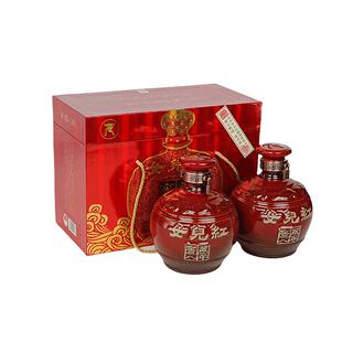 正宗绍兴女儿红黄酒窖藏八年礼盒装1.5L*2花雕酒半干型糯米老酒