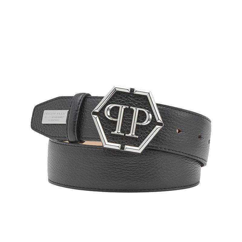 PHILIPP PLEIN 女士金属六角形头扣皮带腰带