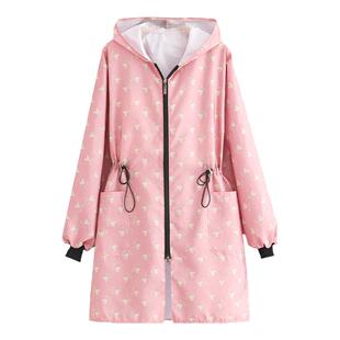 轻薄防晒2024长袖透气防水收腰外套工作服罩衣围裙家用厨房女防尘