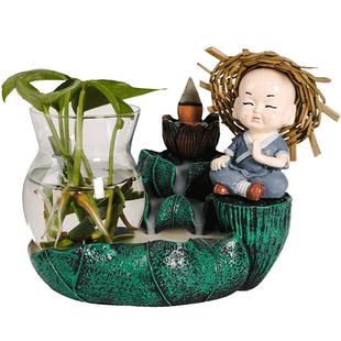 倒流香炉家用室内檀香沉香熏香炉创意摆件茶宠道香薰净化空气除臭