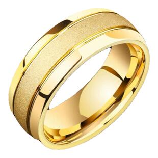 【直播间原版】KISS MAX霸气磨砂男士戒指素圈磨砂爆款不掉色戒指