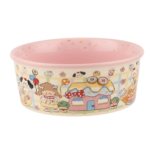 卡通粉色乐园陶瓷零食碗薯条碗个人专用小吃碗泡面碗沙拉碗酸奶碗