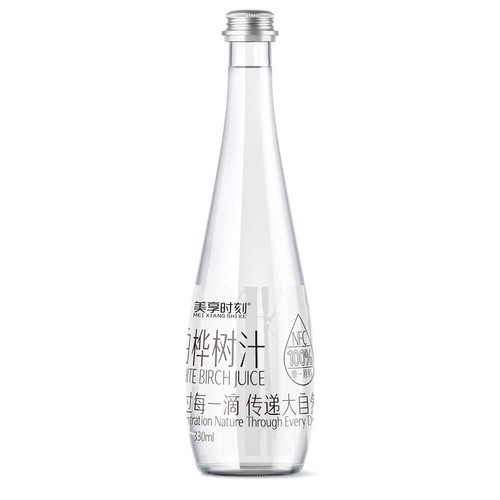 美享时刻100%白桦树汁纯正原汁箱装6瓶NFC桦树水无添加植物饮料T