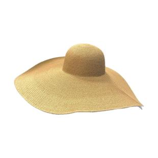 20cm大帽檐草帽女三亚海边沙滩度假遮阳防晒帽子防紫外线太阳帽夏