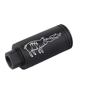 玩具枪配件金属消音器14逆牙通用司马M416锦明火帽感应灯光喷火猪