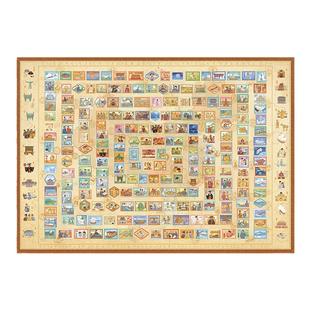 猫的天空之城拼图2000片上下五千年历史复古烫金高难度拼图玩具