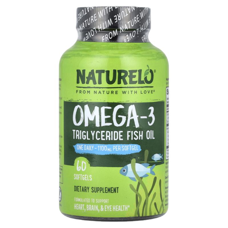 NATURELO鱼油Omega-3甘油三酯支持心脏大脑眼睛关节健康