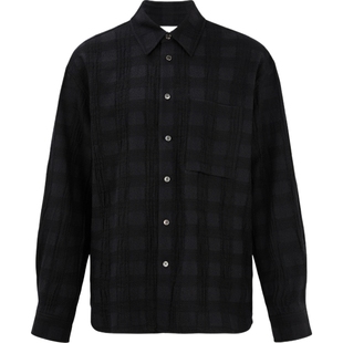 【38焕新周】Solid Homme 秋冬男宽松绵羊毛棉质混纺衬衫