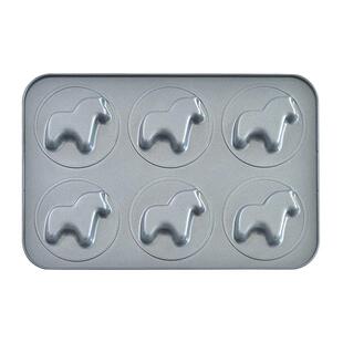 可爱小马驹蛋糕模具北欧风卡通动物玛德琳费南雪不粘烤盘磅蛋糕模