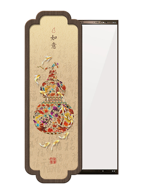 葫芦中古全身镜可移动隐藏式穿衣镜隐形装饰画暗藏式玄关镜子挂画