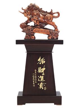 铁圈礼业落地牛摆件高档大气礼物